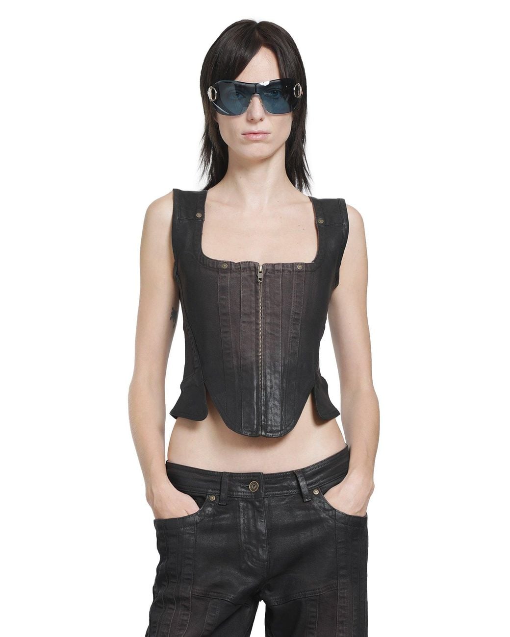 KNWLS Black Alice Bustier