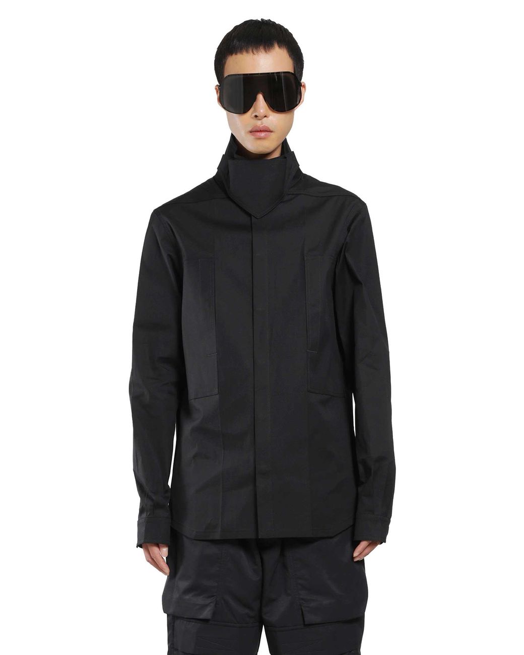 Rick Owens Black Tower Outershirt for men