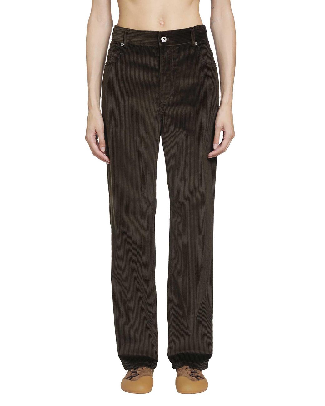 Loewe Black Cotton Corduroy Trousers