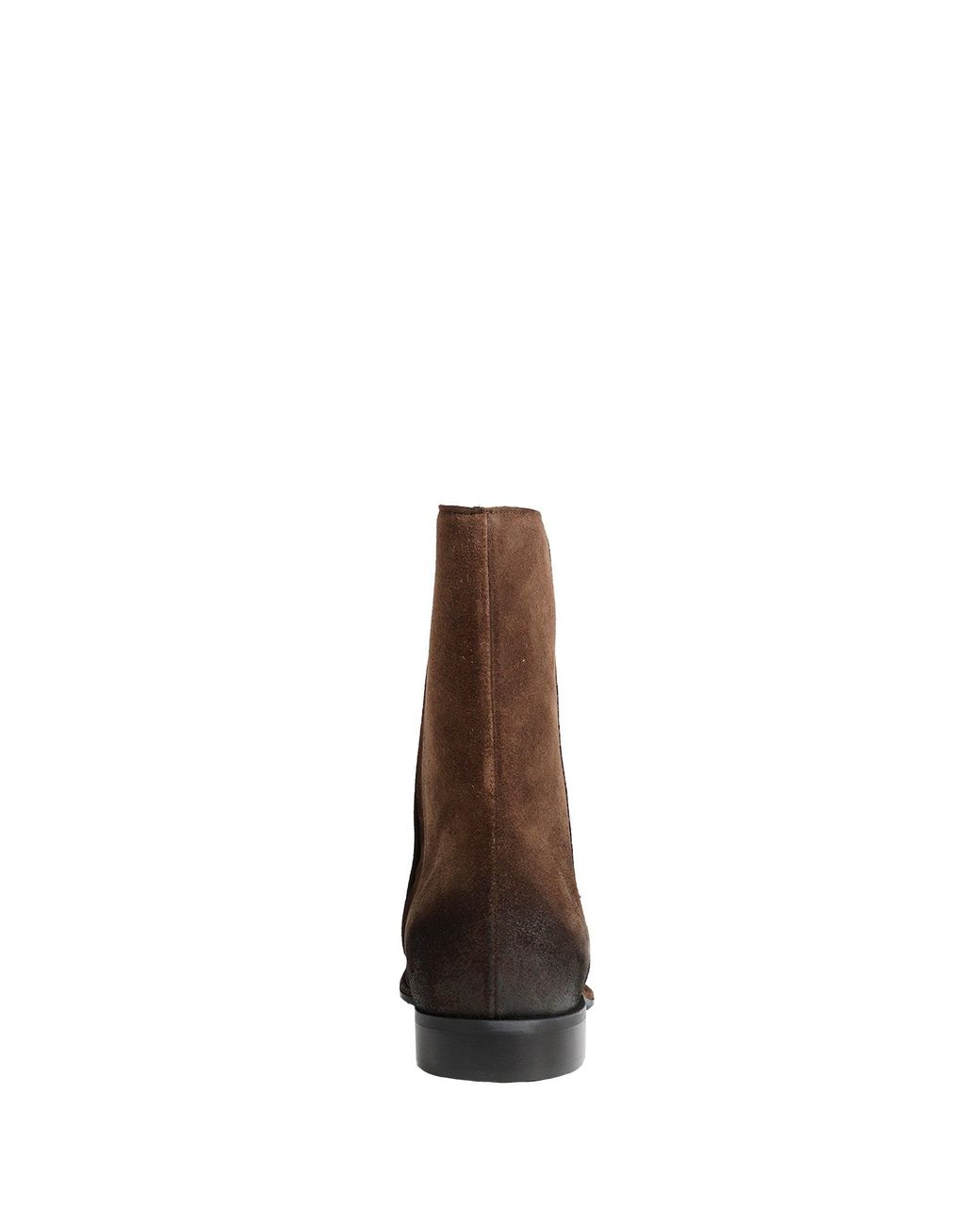 Emporio Armani Brown Oiled Suede Boots for men