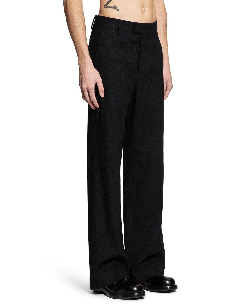 Ann Demeulemeester Black Gaspar Flared Leg Comfort Trousers for men