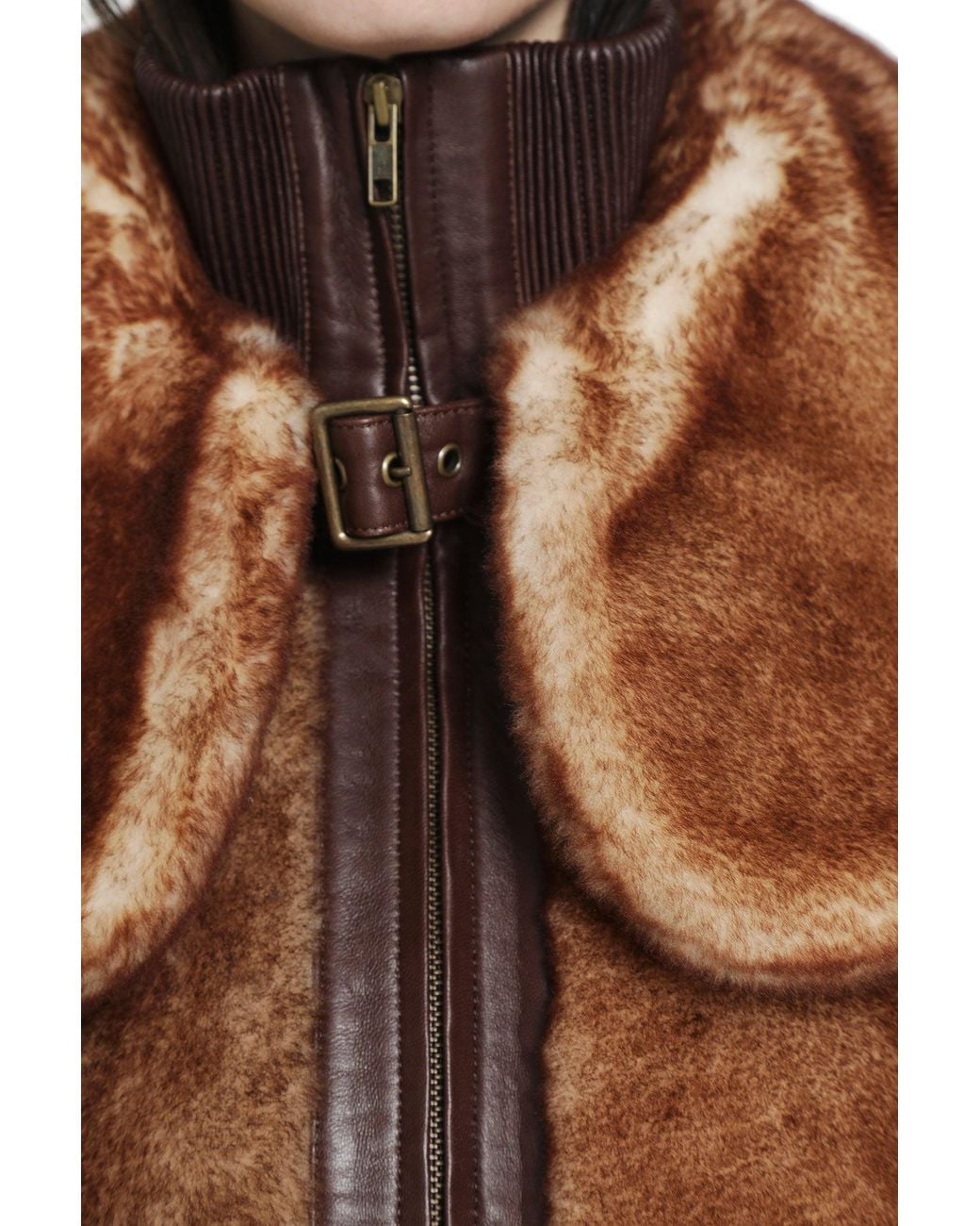 KNWLS Brown Eliza Shearling Jacket
