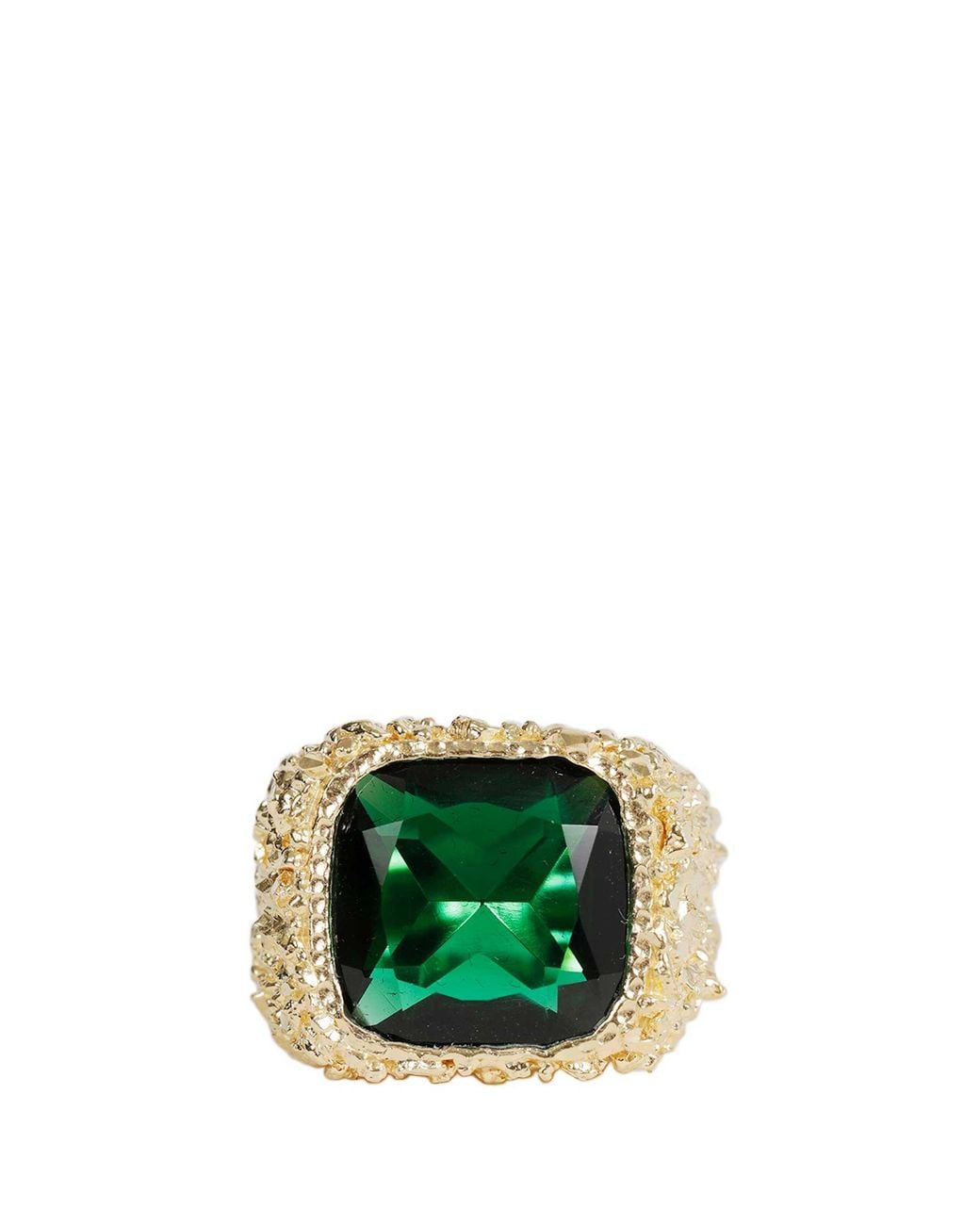 Veneda Carter Green Large Square Emerald Ring