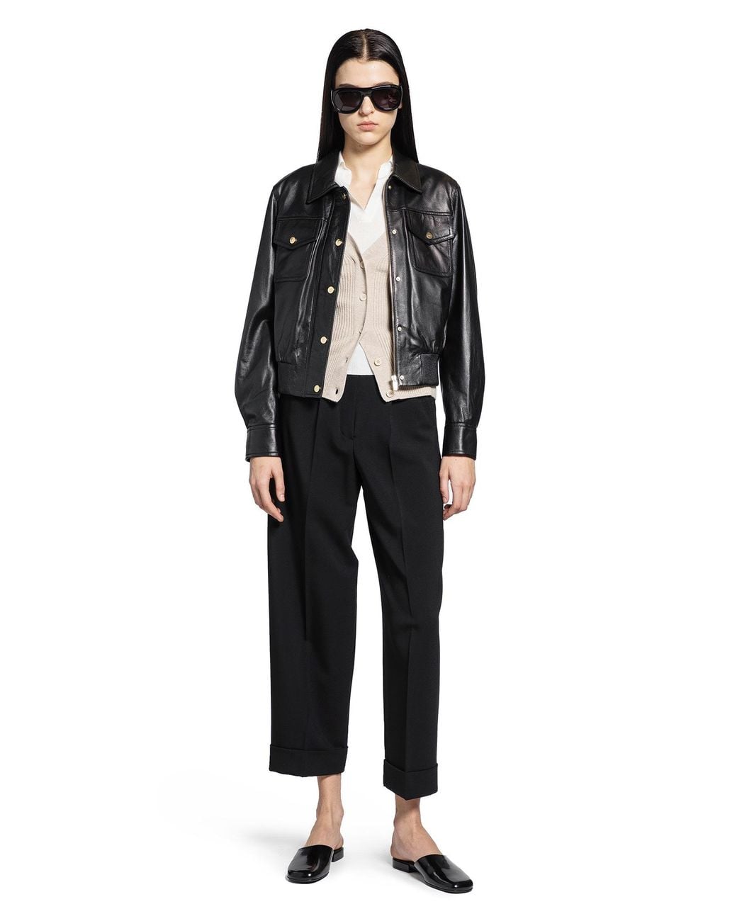Max Mara Natural Wool And Cashmere Cardigan
