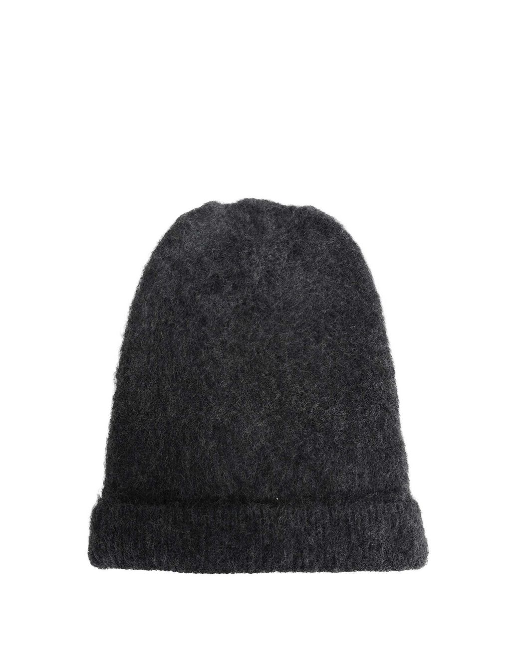 Maison Margiela Black Alpaca Wool Beanie