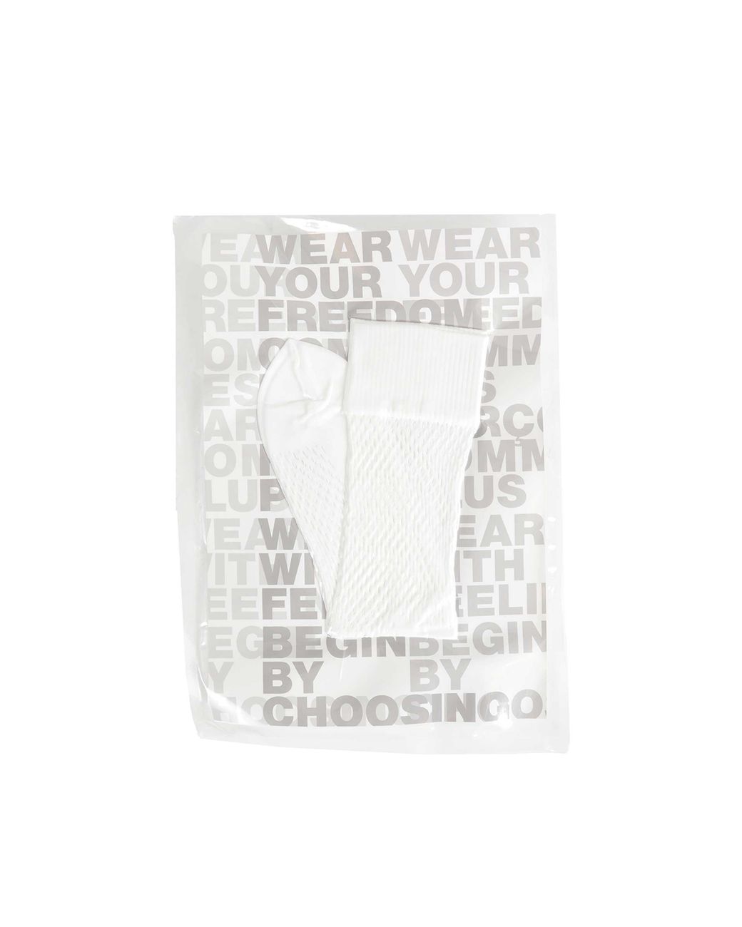 Comme des Garçons White Mesh Socks for men