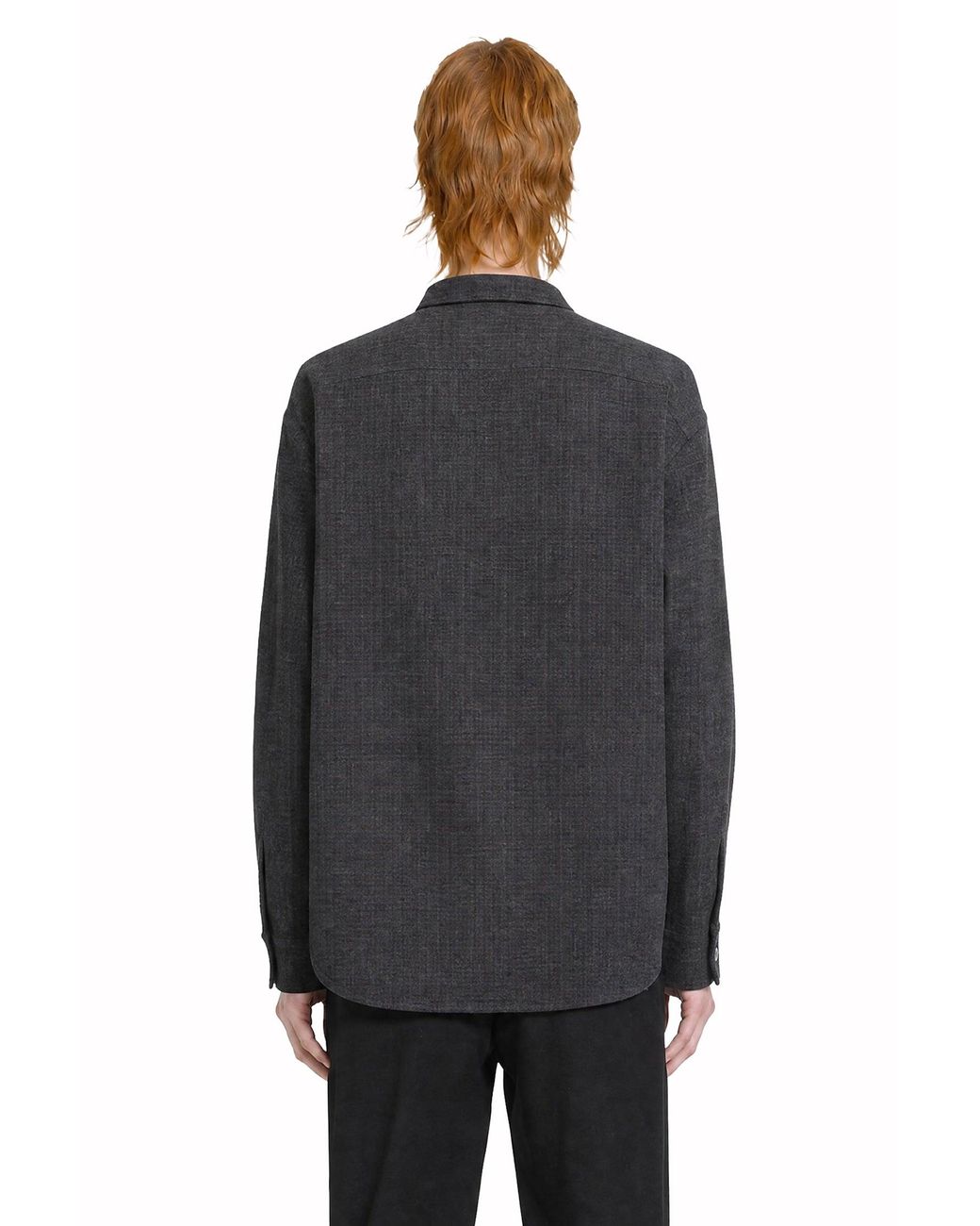 Loewe Black Wool Blend Overshirt for men