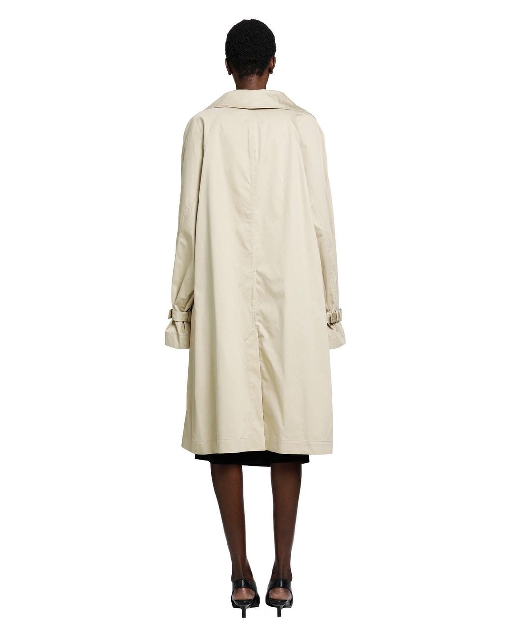 Totême  White Oversized Cotton Trench Coat