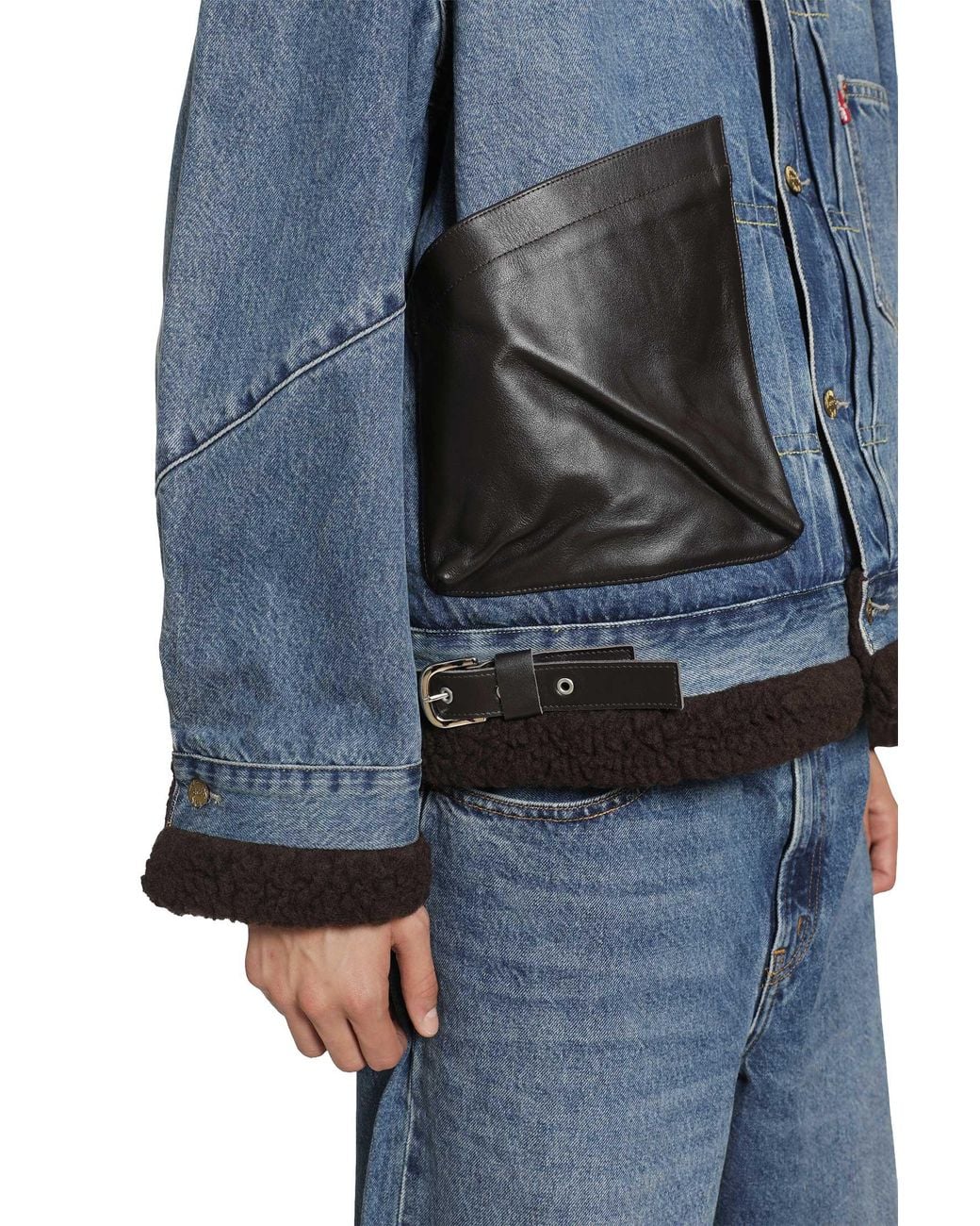 Sacai Blue Levi's X Sherpa Jacket for men