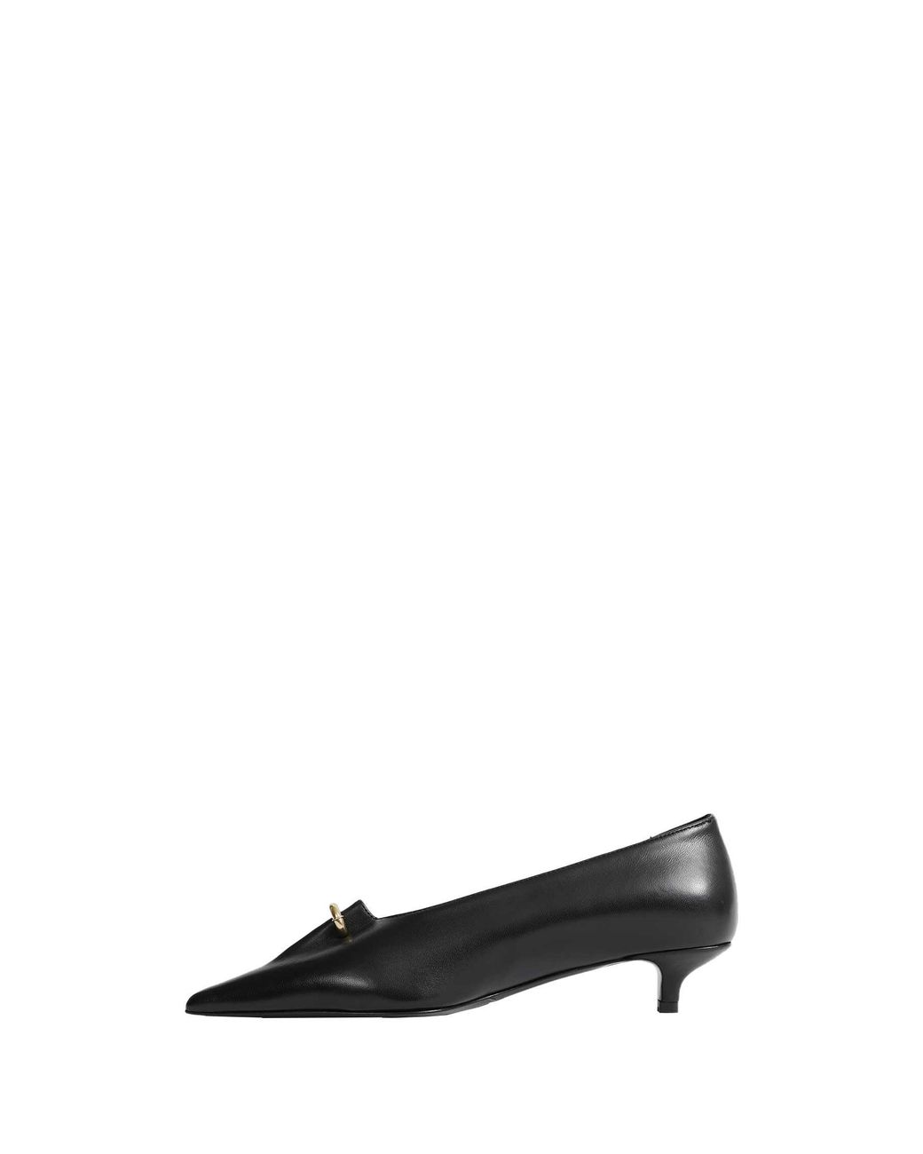 Totême  Black Pierced Nappa Pumps