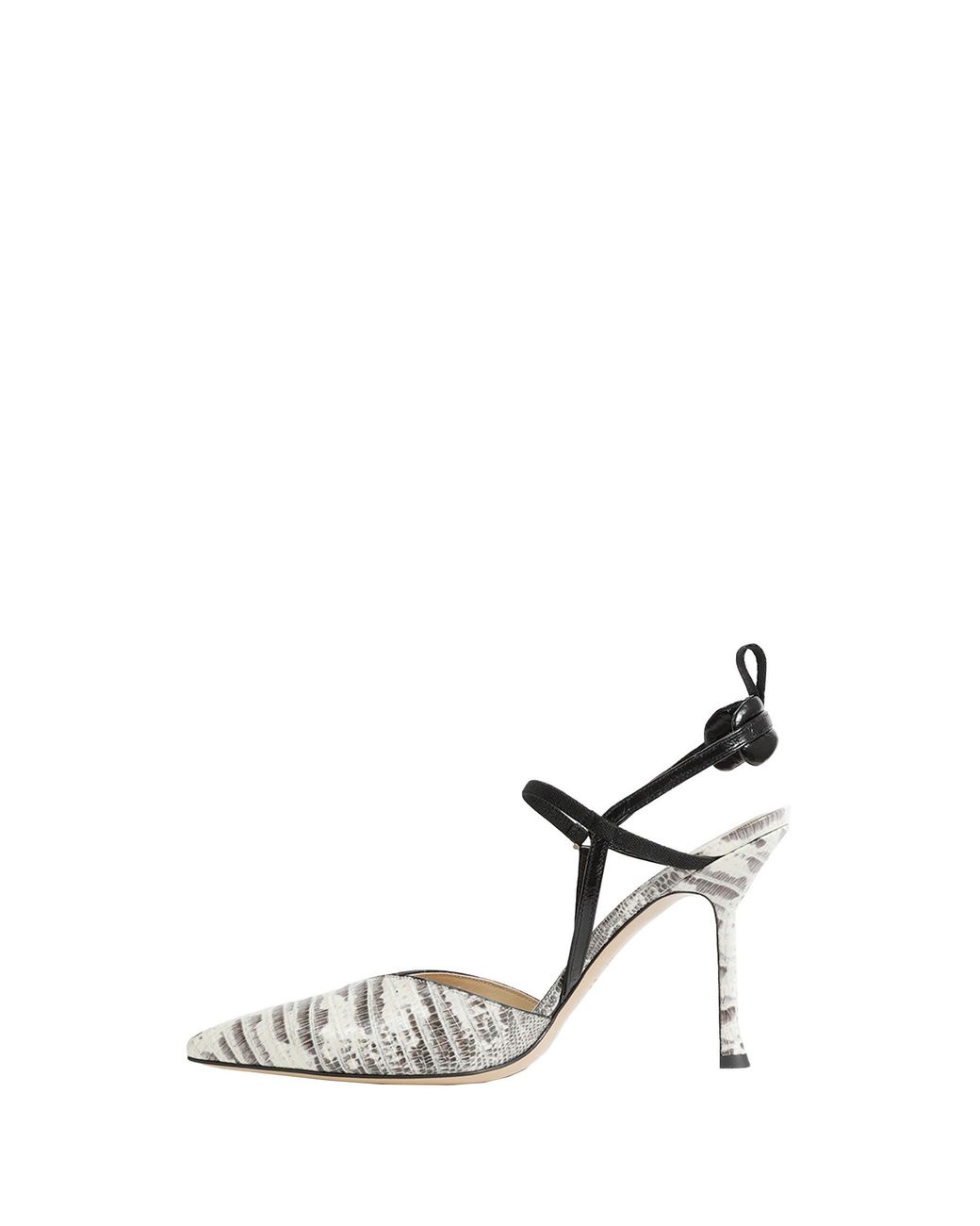 Fendi White Very Colibrì High-Heeled Slingbacks