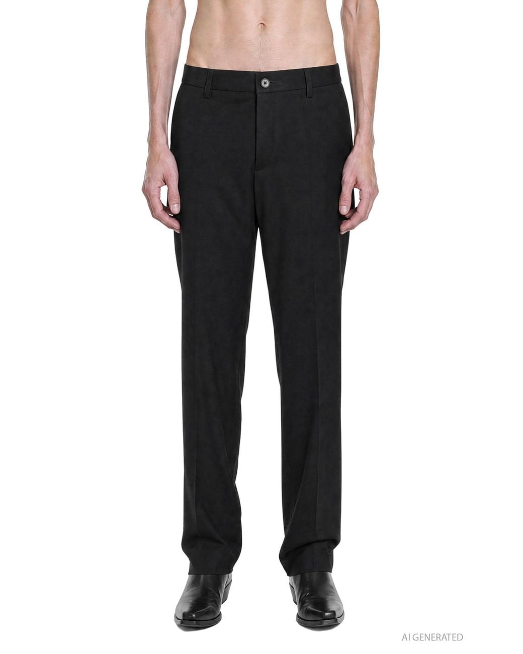 Nicolo' Ceschi Berrini Black Tailored Pants for men