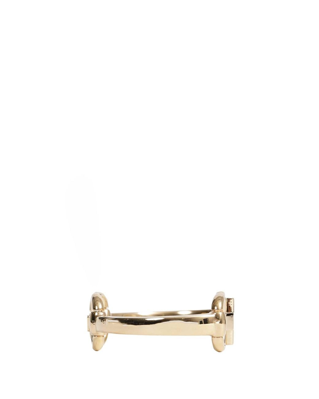 Gucci Metallic Horsebit Motif Bangle Bracelet