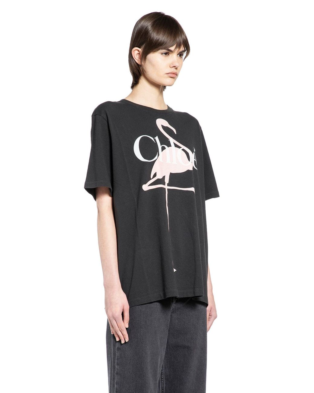 Chloé Black Generous Logo T-Shirt