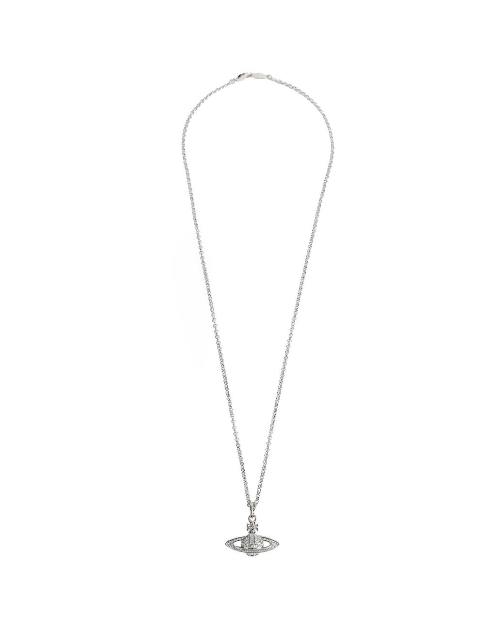 Vivienne Westwood Metallic Mini Bas Relief Orb Pendant Necklace