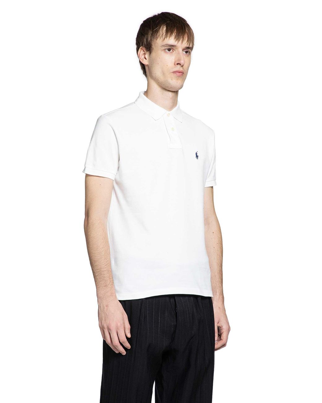 Polo Ralph Lauren Mesh Polo Shirt in White for Men | Lyst UK