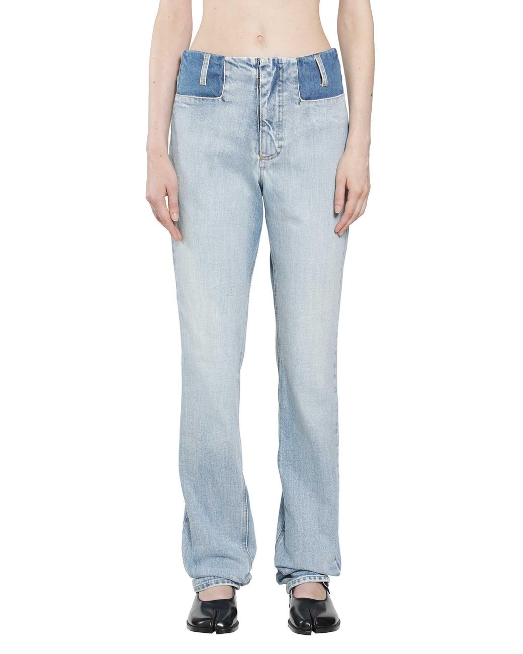 Maison Margiela Blue Two-Tone Jeans