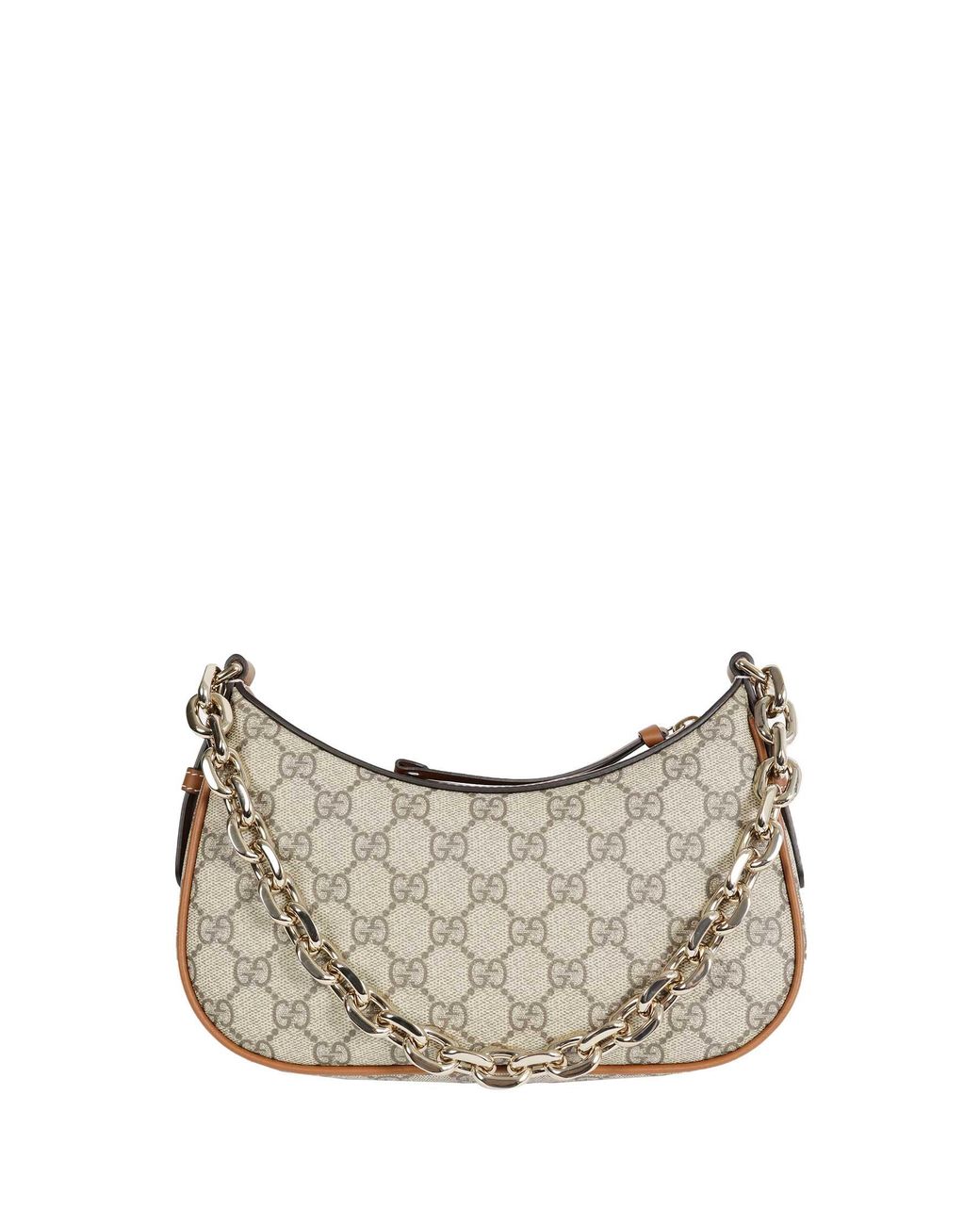 Gucci Gray Gg Emblem Small Shoulder Bag