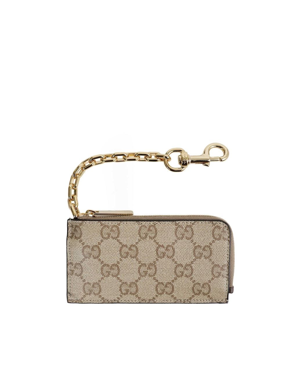 Gucci Metallic Essence Classic Zip Key Case for men