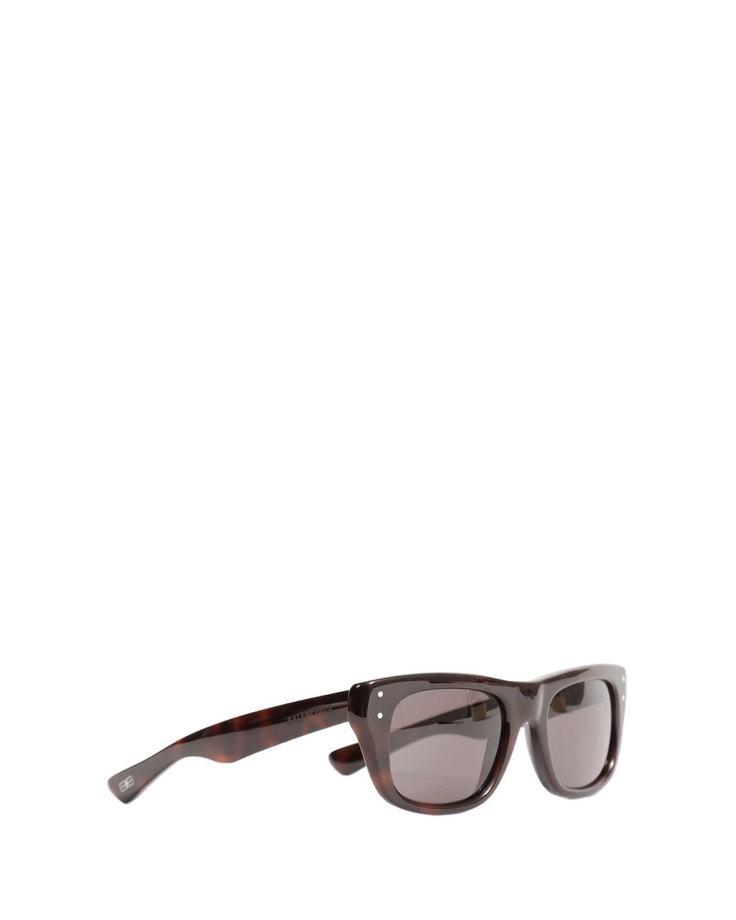Balenciaga Brown Standard Square Sunglasses for men