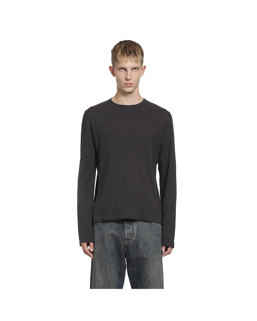 Our Legacy Black Bandaid Long Sleeve T-Shirt for men