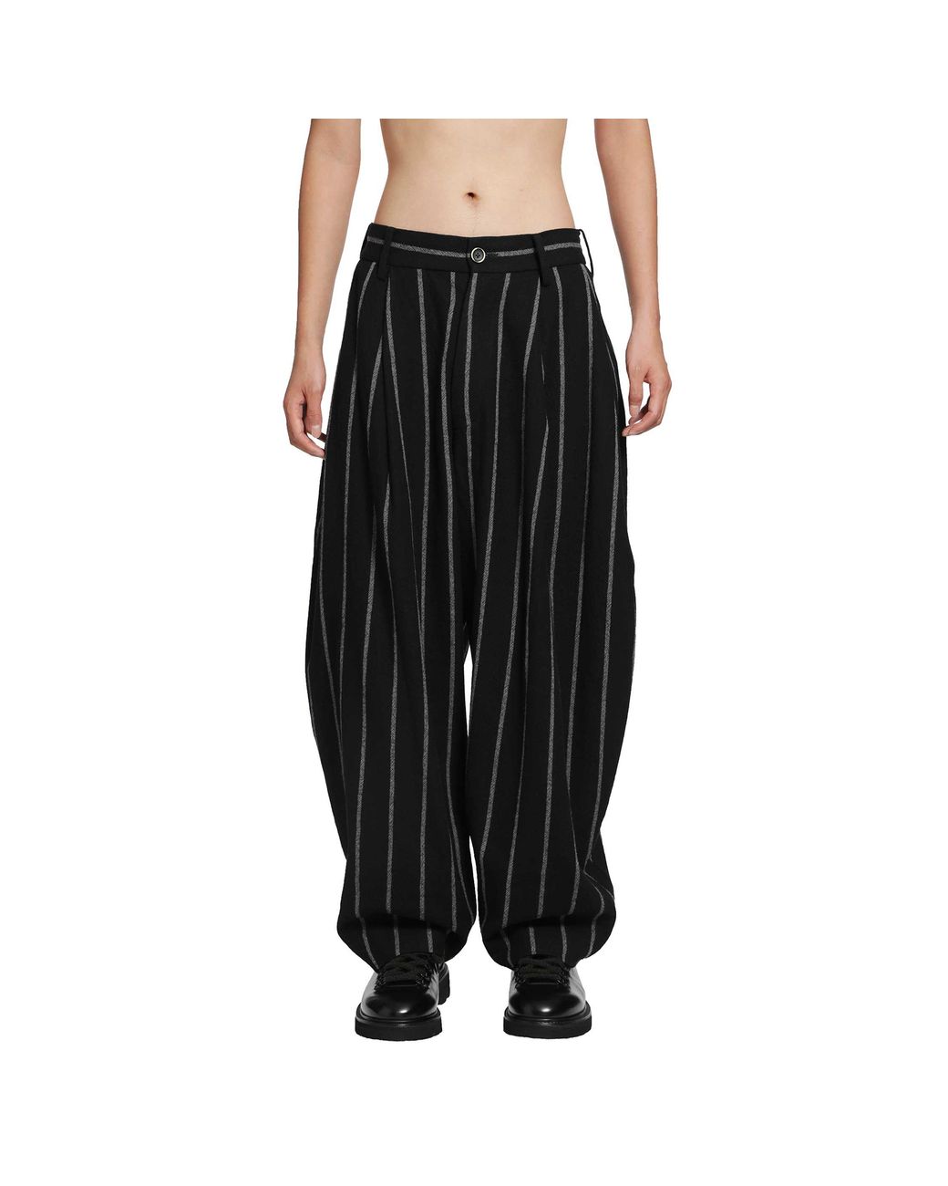 Uma Wang Black Patina Pants for men