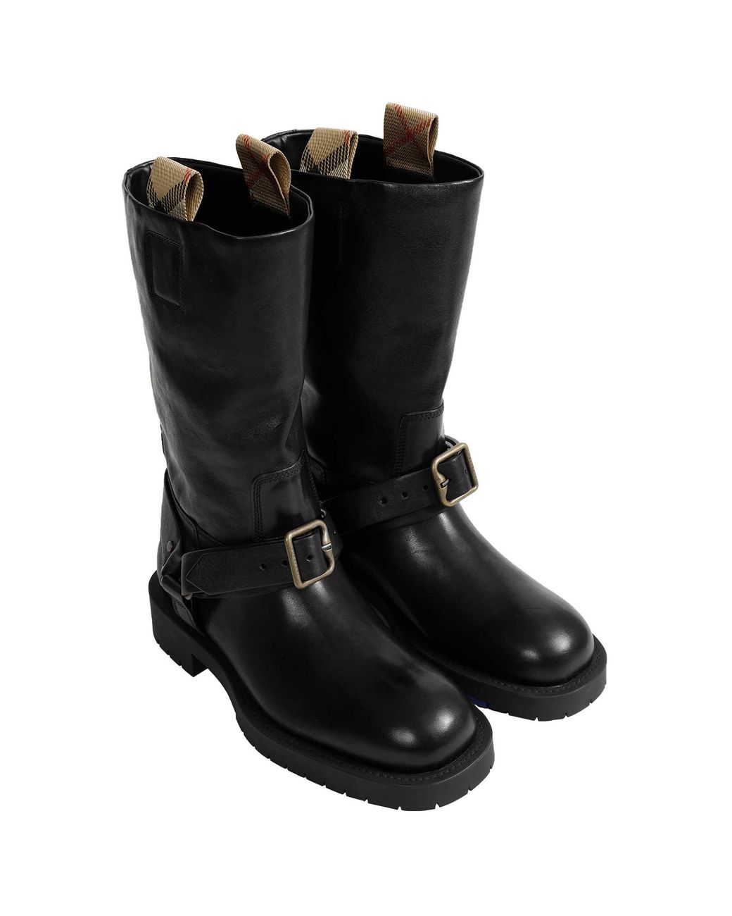 Burberry Black Soft Saddle Low Boots