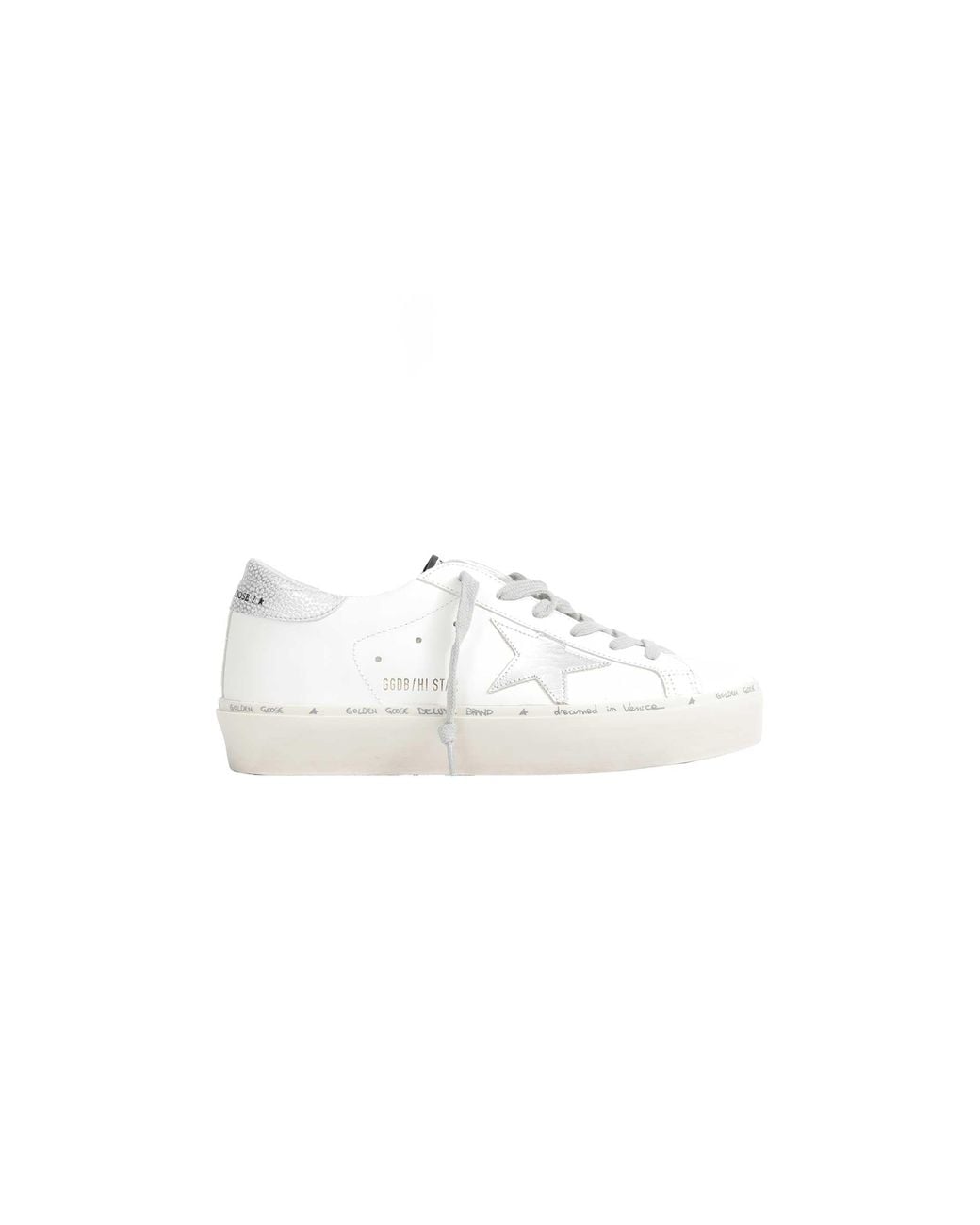 Golden Goose Deluxe Brand White Hi Star Sneakers