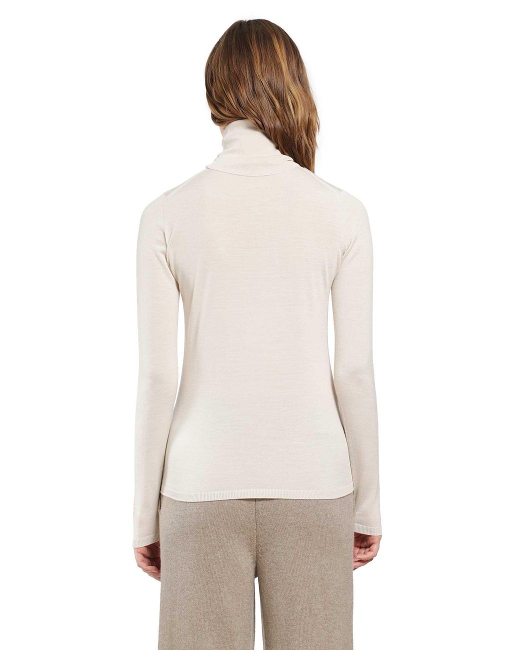 Max Mara Natural Wool Yarn Sweater