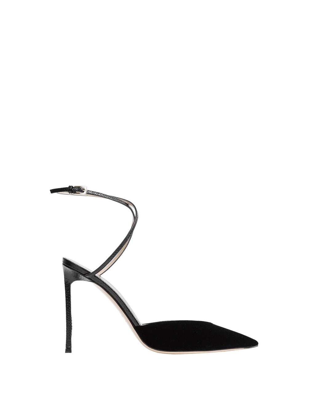 Tom Ford Black Leather And Velvet Selen Pumps