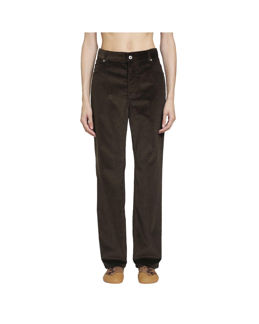 Loewe Black Cotton Corduroy Trousers