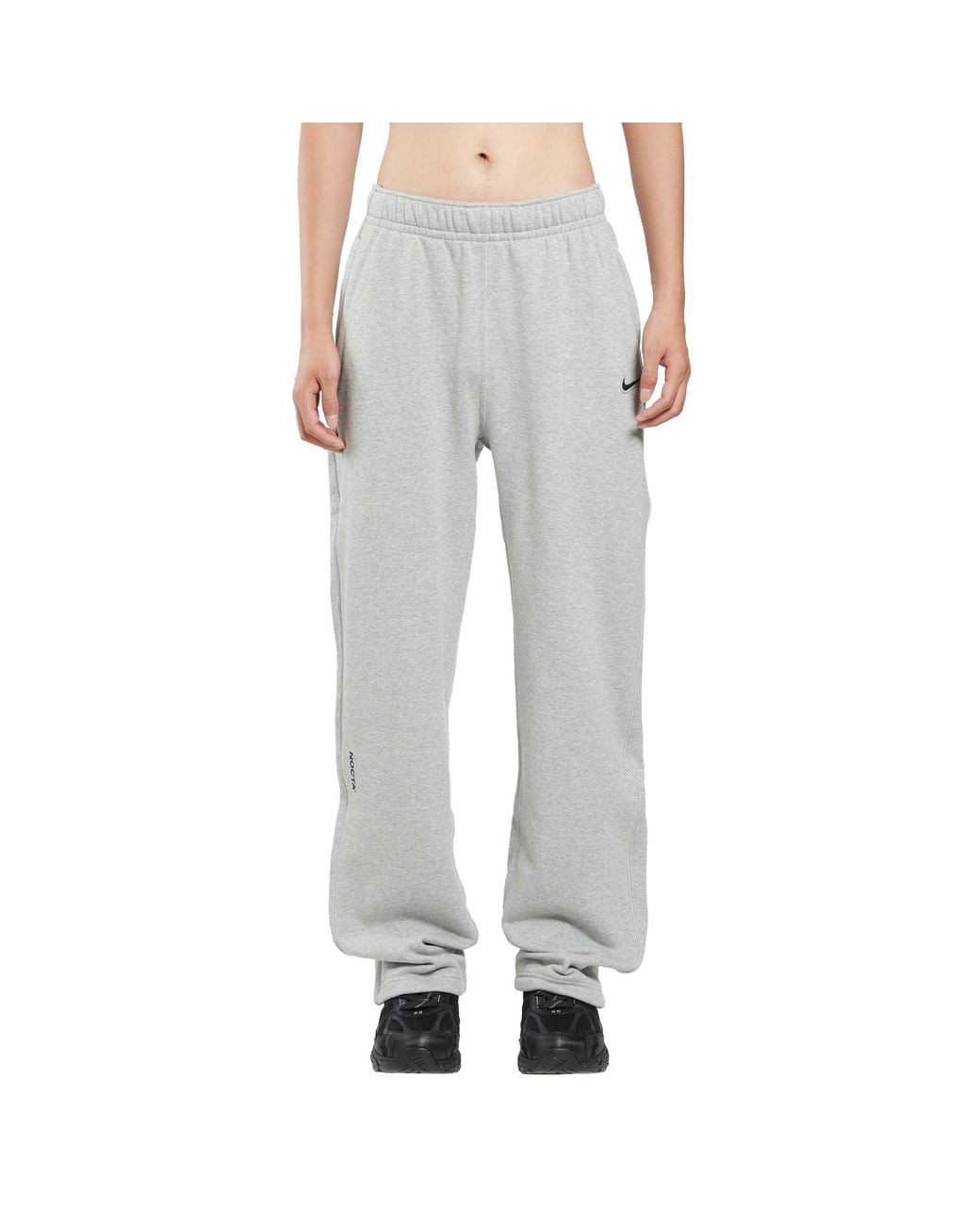 Nike Gray Nocta Fleece Open-Hem Sweatpants for men