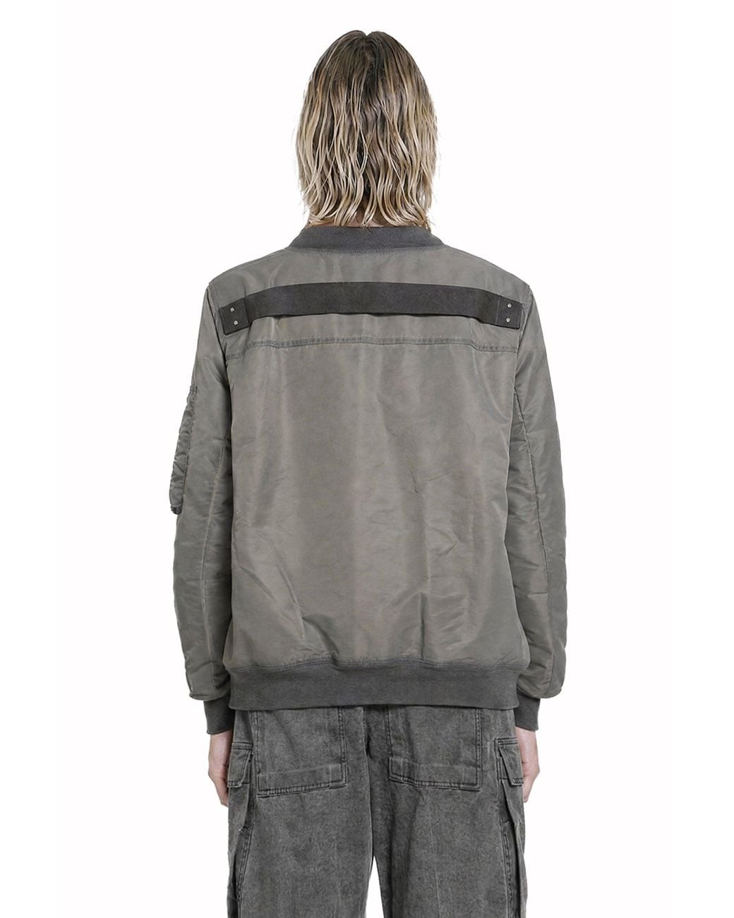 Rick Owens Gray Tower Classic Flight Bomber for men