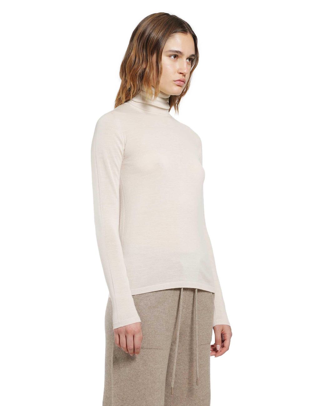Max Mara Natural Wool Yarn Sweater