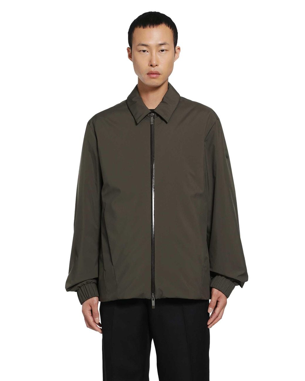 Moncler Brown Caramantran Down Shirt Jacket for men