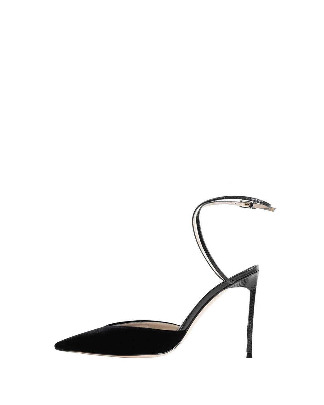 Tom Ford Black Leather And Velvet Selen Pumps