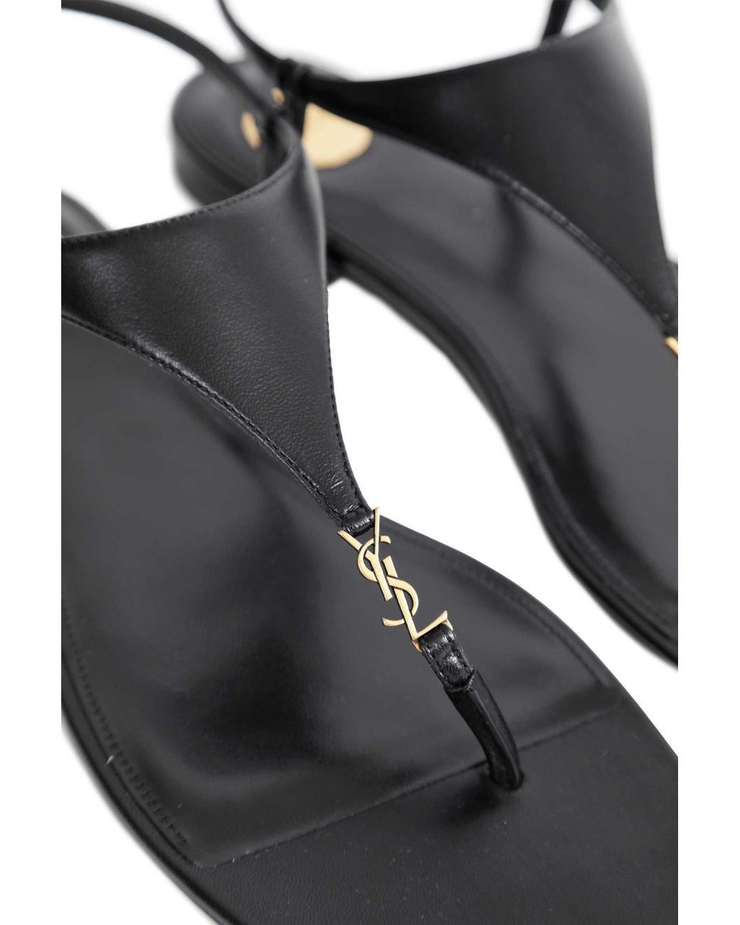 Saint Laurent Brown Cassandra Sandals