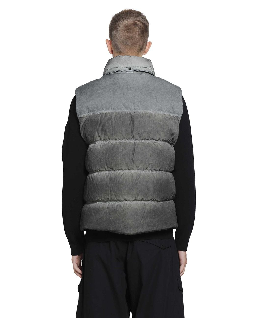 C P Company Gray Eco-Chrome R Gilet for men