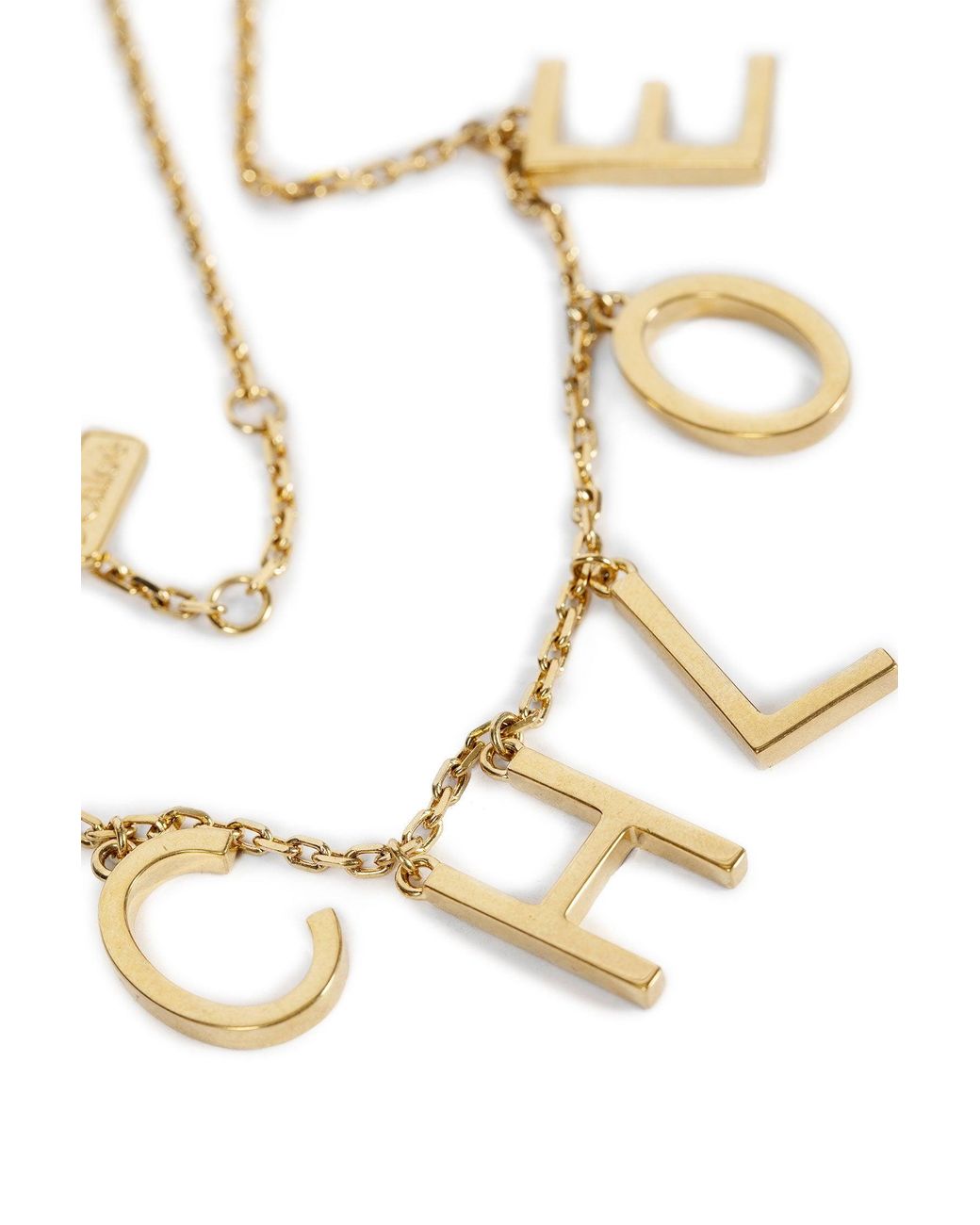 Chloé Metallic The Letters Necklace