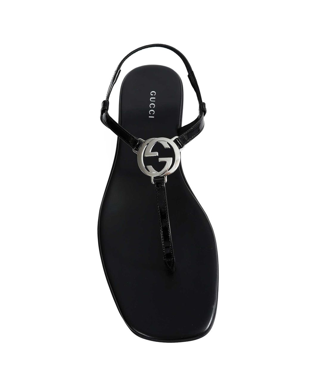 Gucci Brown Interlocking G Thong Sandals
