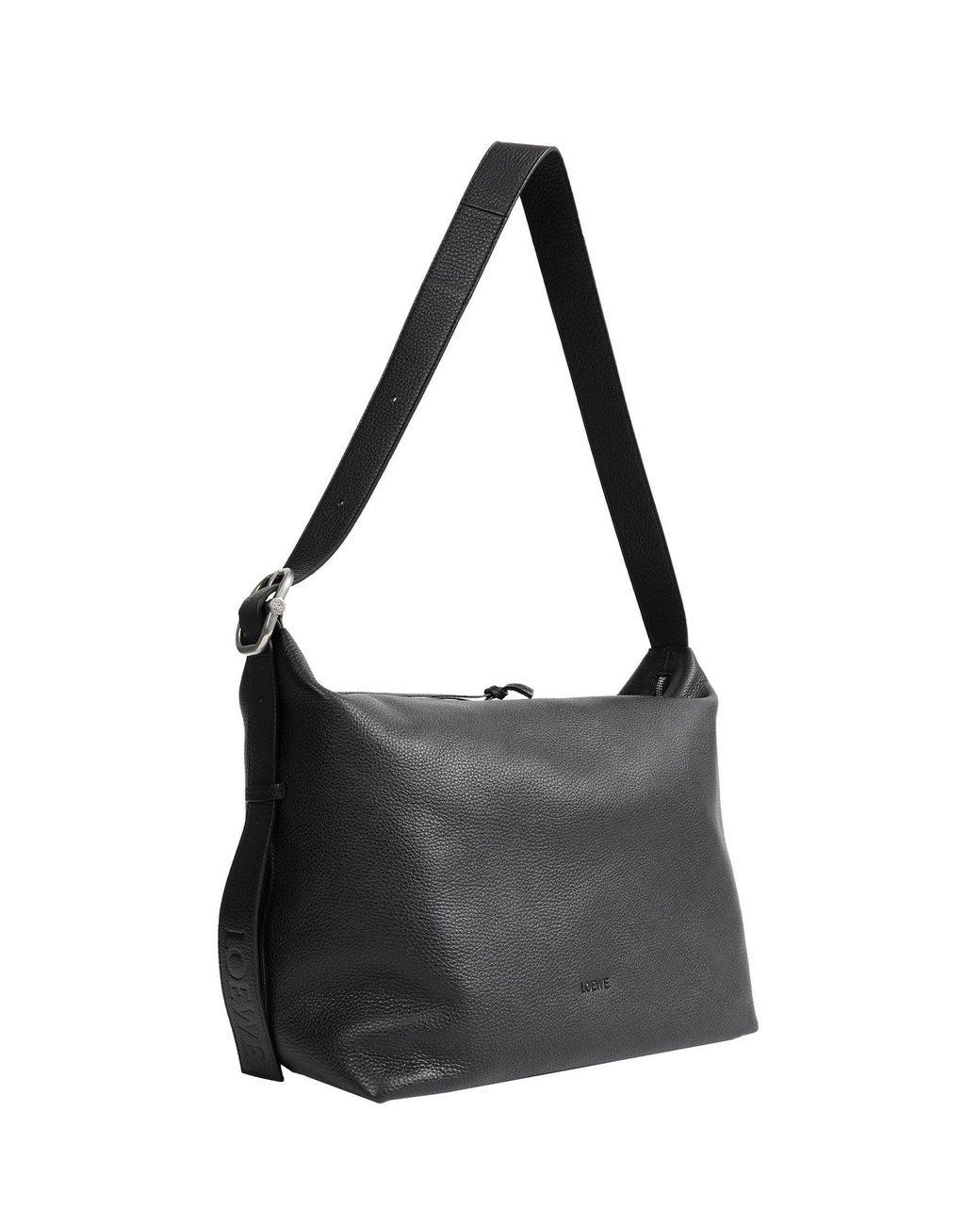 Loewe Black Large Loop Hobo Bag for men