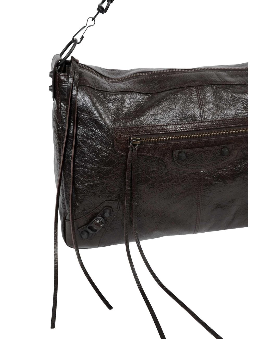 Balenciaga Black Medium Le City Moto Bag for men
