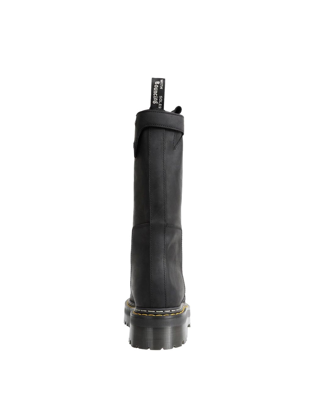 Rick Owens Black Dr. Martens X Quad Sole Pull On Boots for men