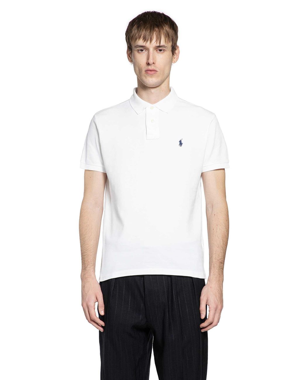 Polo Ralph Lauren Mesh Polo Shirt in White for Men | Lyst UK