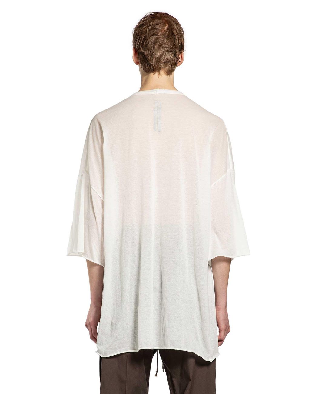 Rick Owens White Temple V Tommy T-Shirt for men