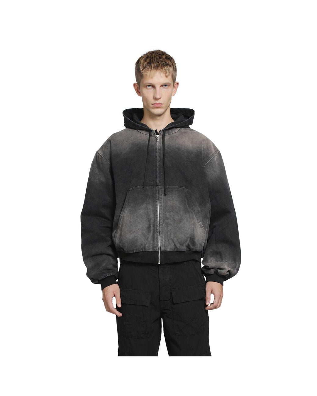 ALEXANDER DIGENOVA Gray Underground Canvas Jacket for men