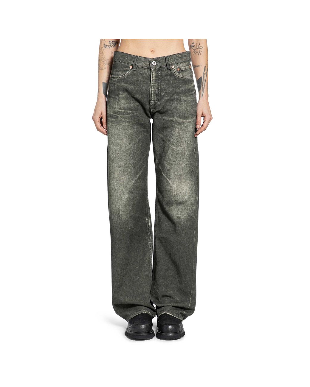 Our Legacy Green Wata Cut Jeans