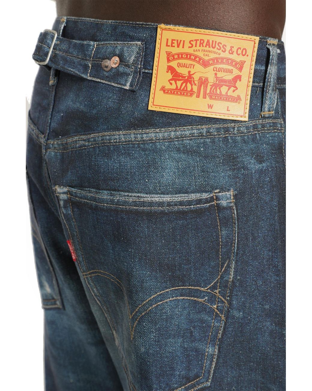Junya Watanabe Blue Levi's Collaboration 5 Pocket Jeans for men