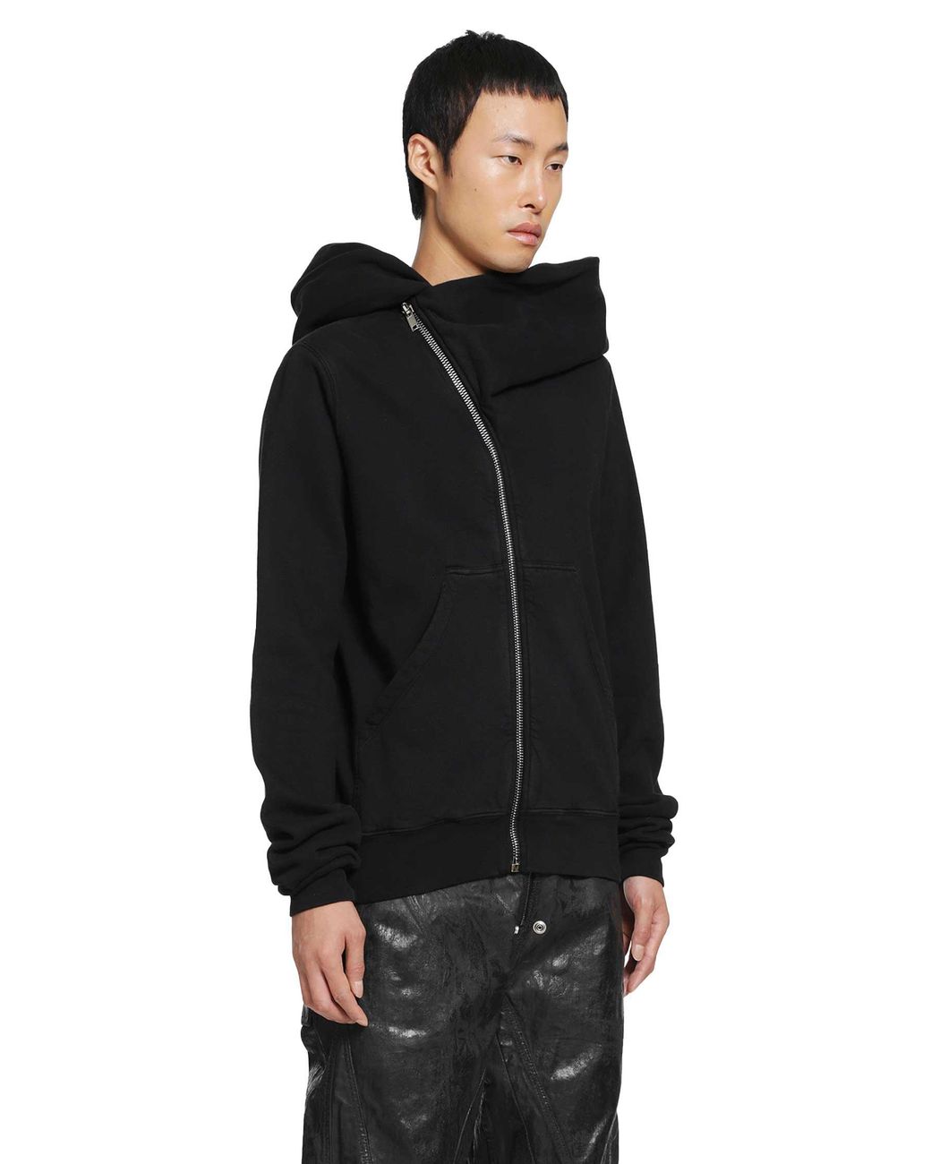 Rick Owens Black Tower Mountain Hoodie for men