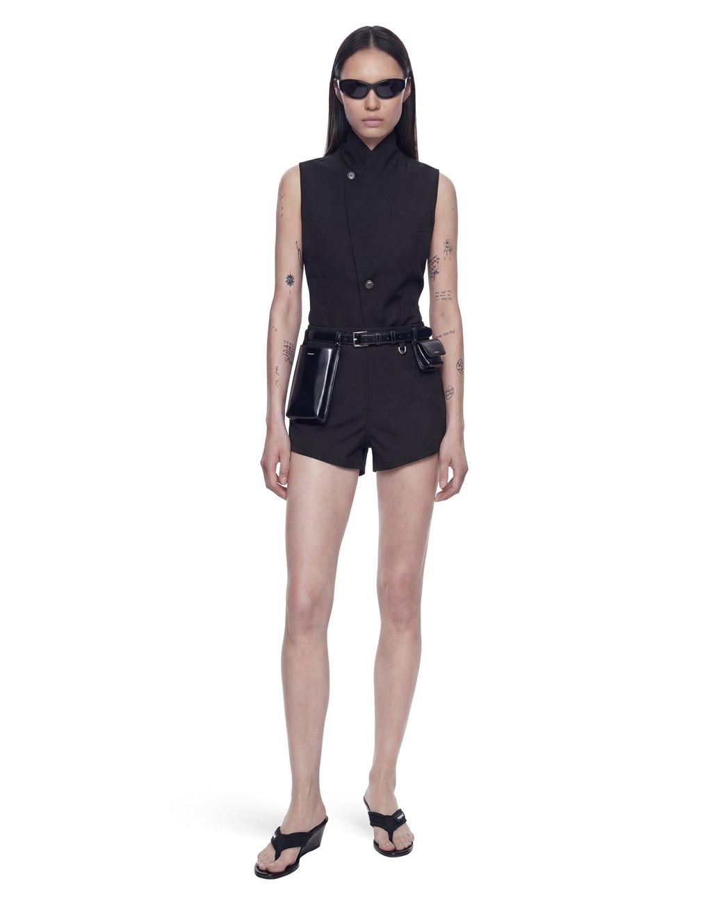 Coperni Blue Technical Tailored Shorts